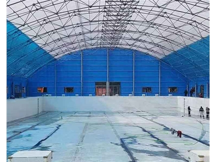 山西省大同市中國人民解放軍32133部隊新建游泳館鋼結構網架制作安裝